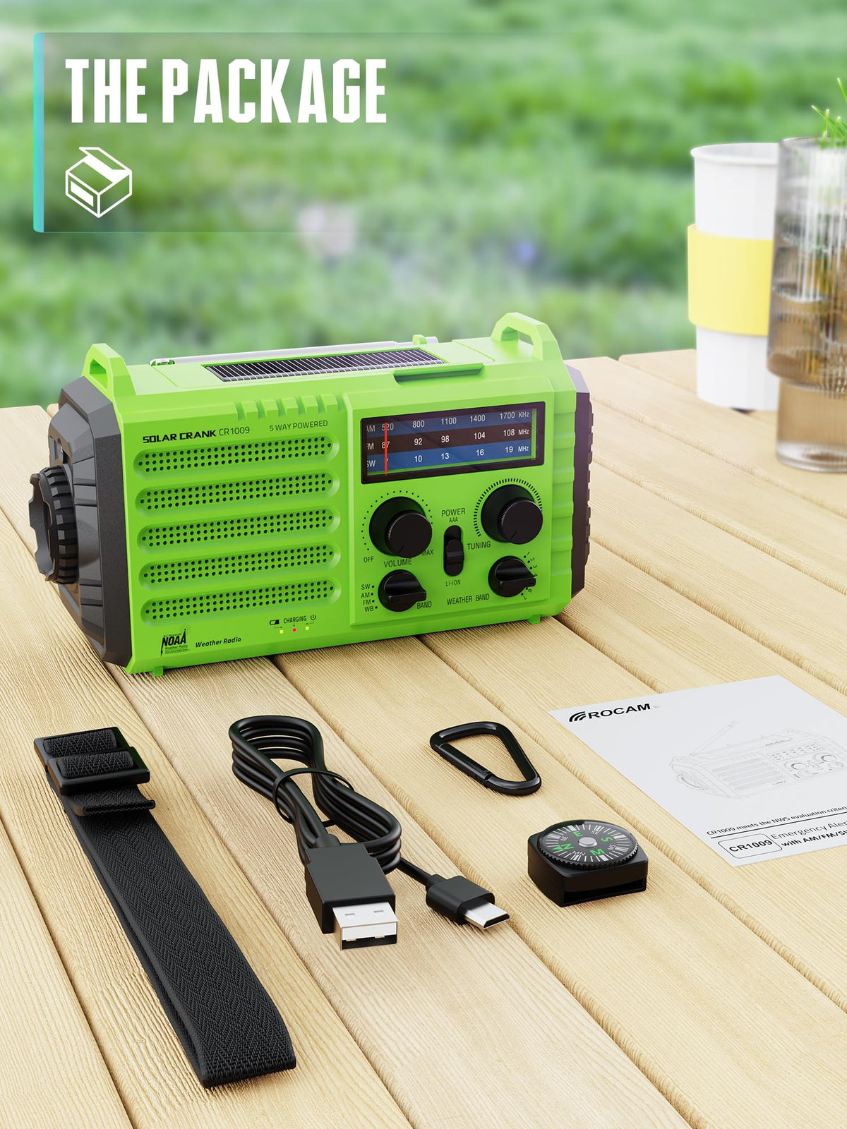 ROCAM placed in backpack showing portability and preparedness benefit