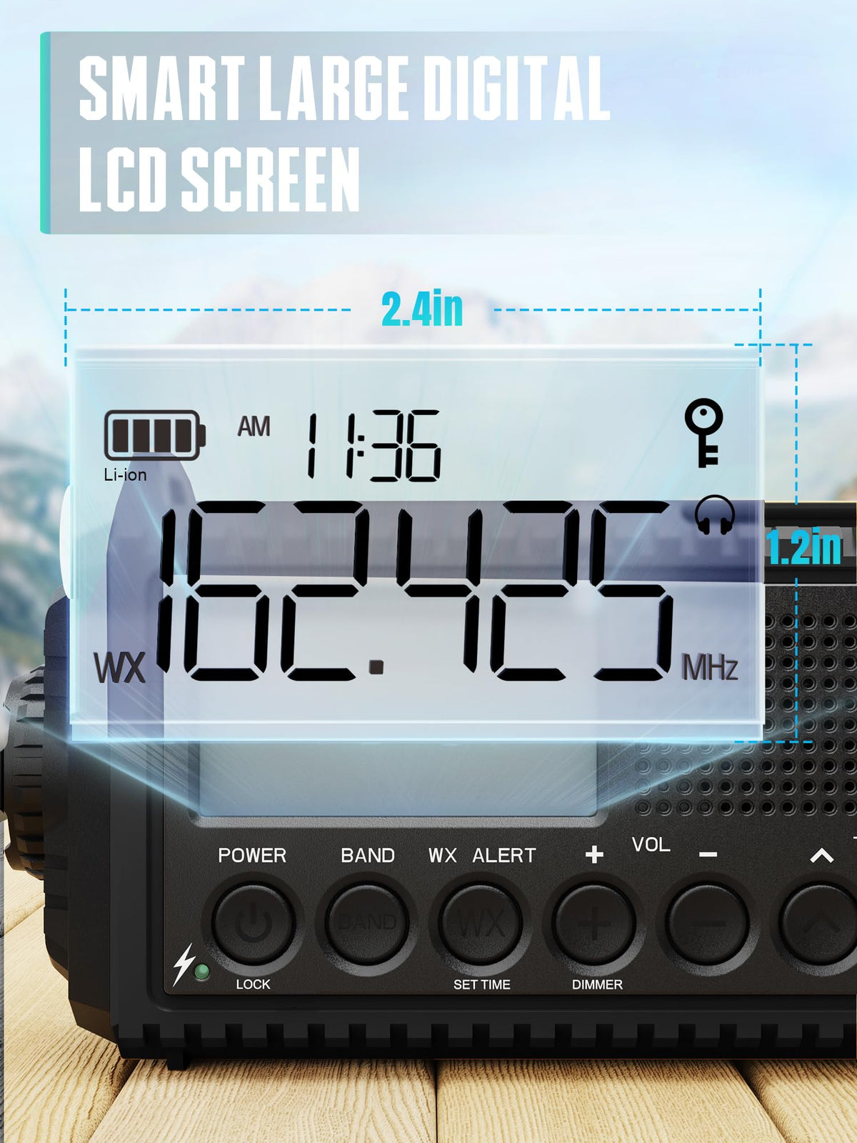 ROCAM warm reading light close-up for comfortable night reading