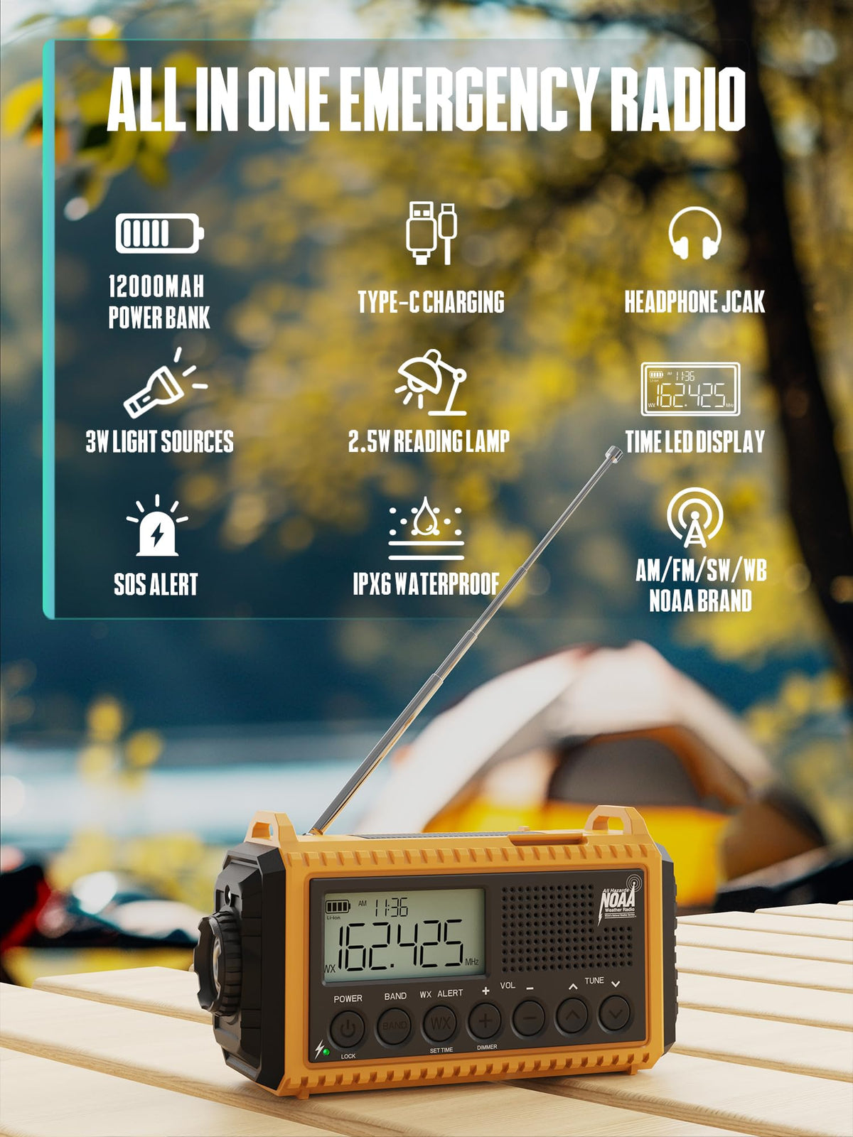 ROCAM solar panel closeup charging the battery during daylight