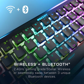 ROCCAT Vulcan II Mini Air 65-percent layout enabling arrow keys without wasted space.