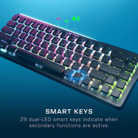 ROCCAT Vulcan II Mini Air proximity sensor extending battery life by dimming lighting.