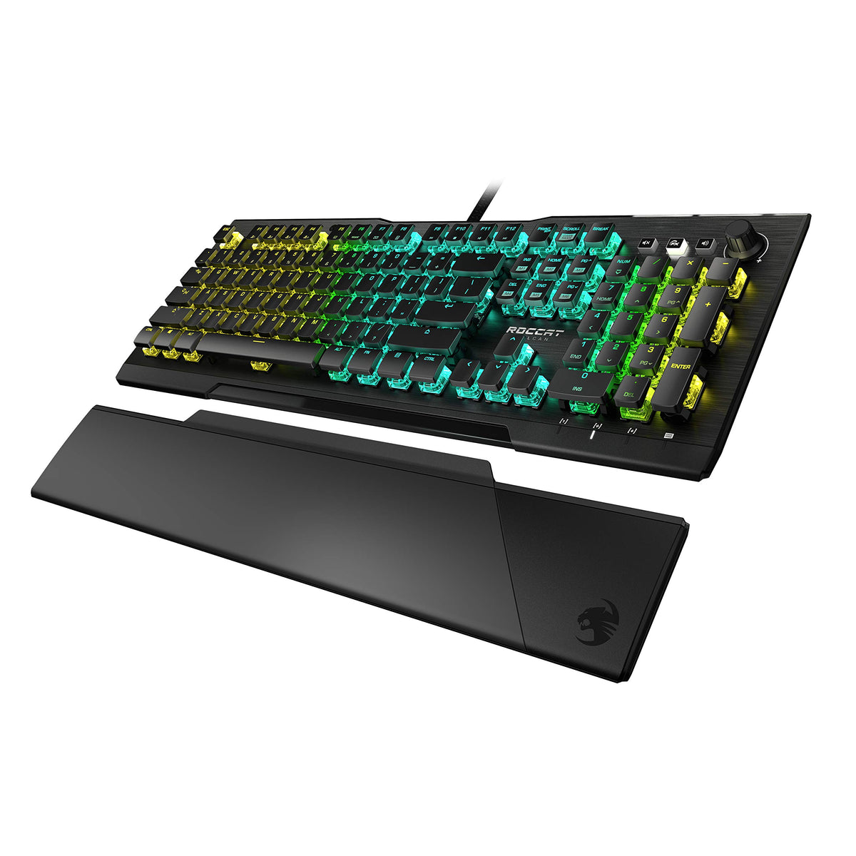 ROCCAT Vulcan Pro offers 100-million-keystroke durability with anodized aluminum.