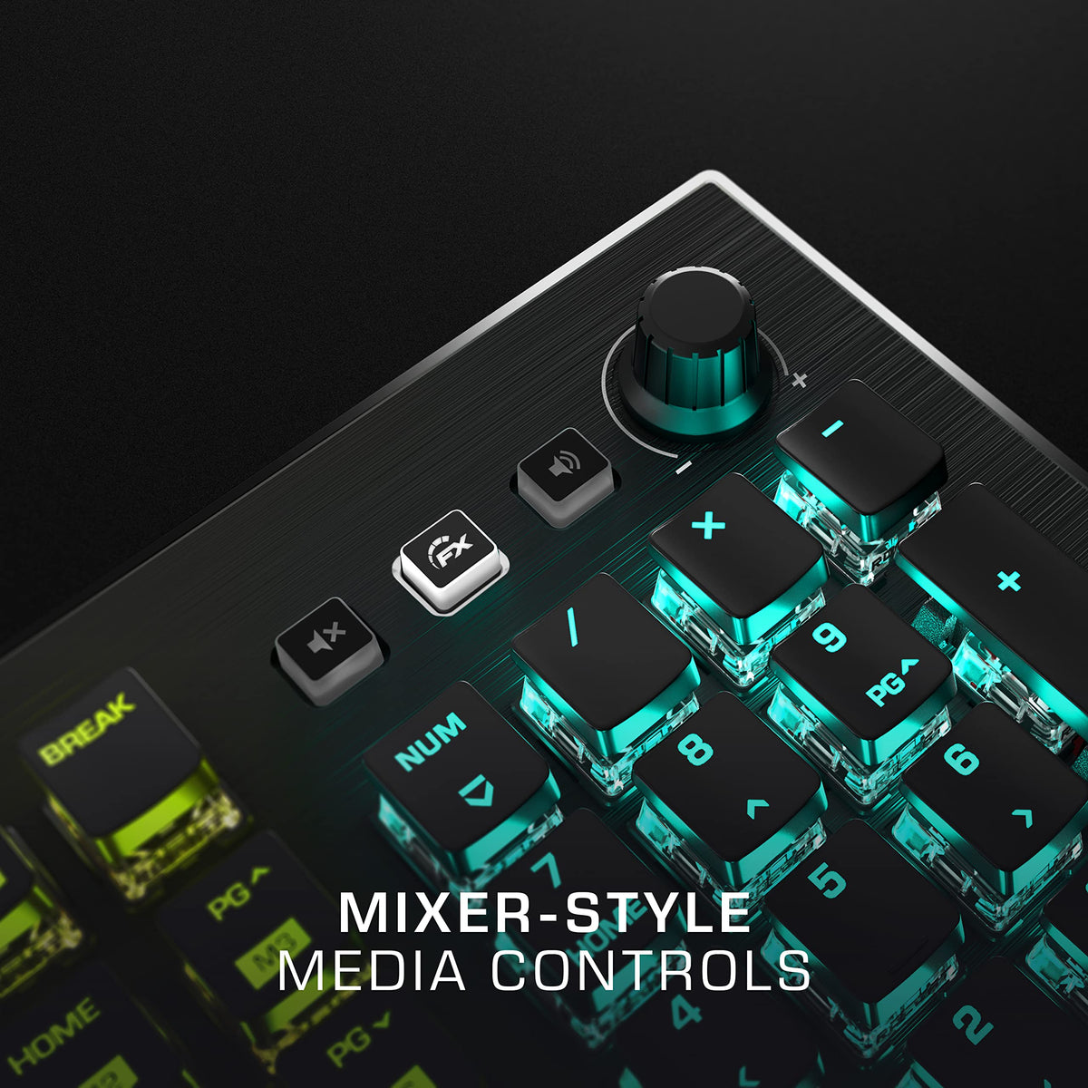 Detachable palm rest on ROCCAT Vulcan Pro for customizable comfort.