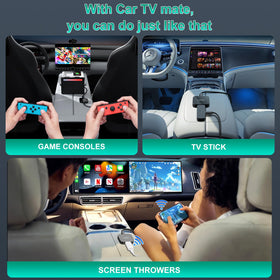 Rocketek Car TV Mate Max mirrors phone content to car screen.