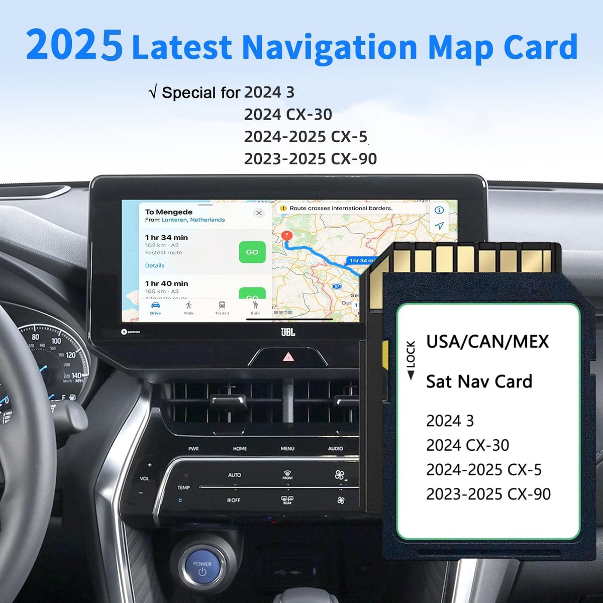 Rocketek KMV6 66 EZ1B compatibility with CX-5 CX-30 Model 3 CX-90 for in-car navigation
