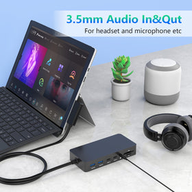 Rocketek Surface Dock 72W power supply for faster charging.