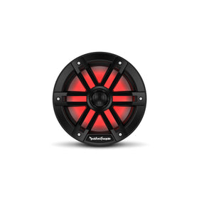 Rockford Fosgate M1-8B Color Optix LED illumination highlighting mood on board
