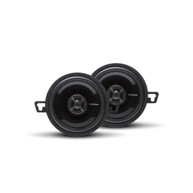 Rockford Fosgate P132 front view shows a compact 3.5-inch coaxial speaker for easy factory upgrade.