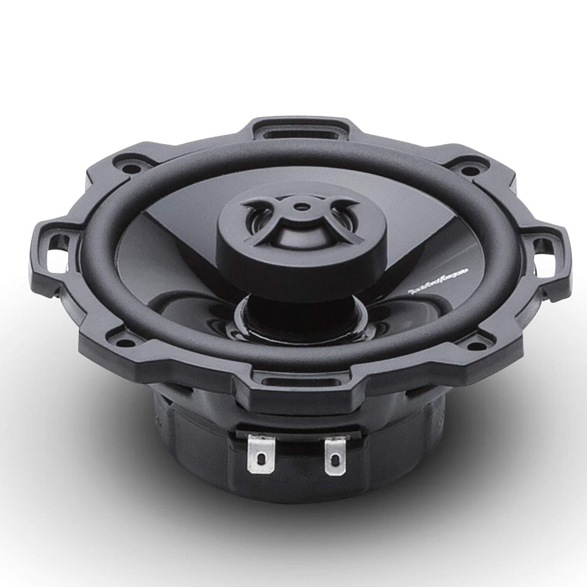 Rockford Fosgate P142 cone detail emphasizing solid woofer for clear midrange