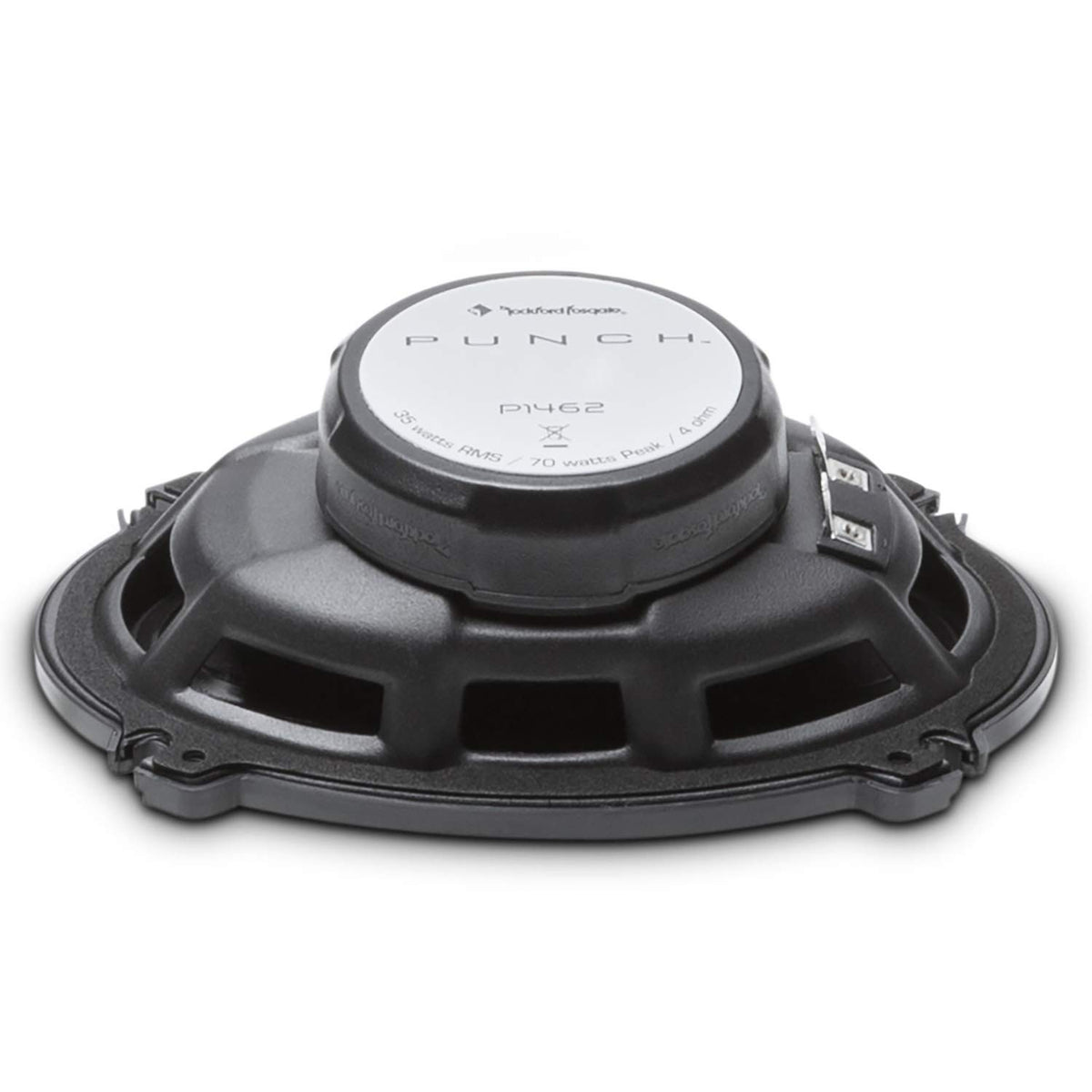 Box includes P1462 speakers and guide, reflecting Rockford Fosgate quality.