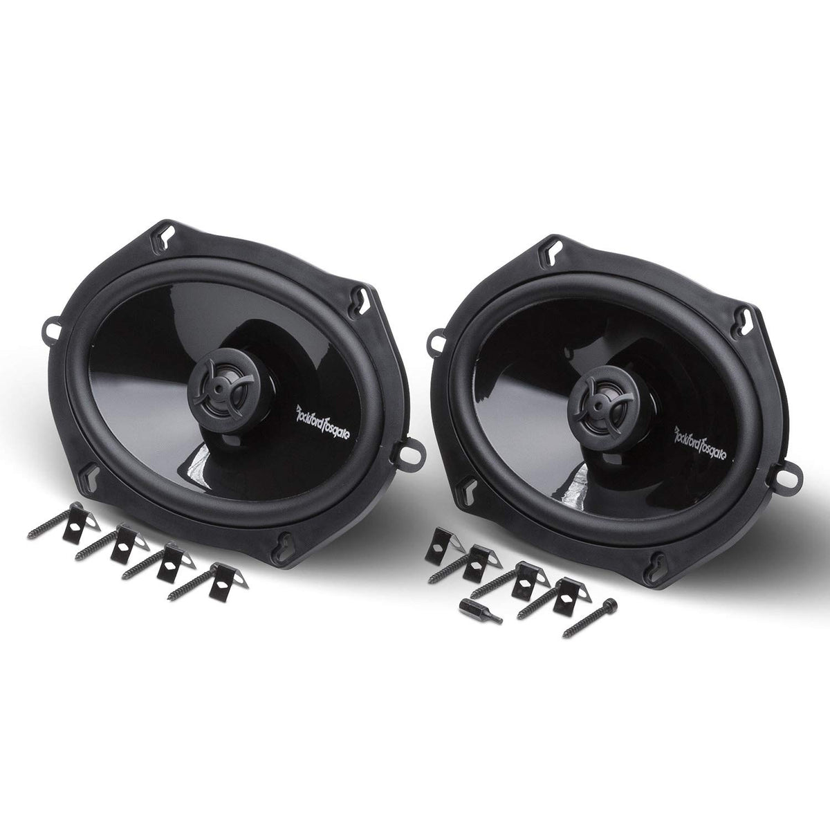 Rockford Fosgate P1572 flexfit basket design for precise OEM alignment.