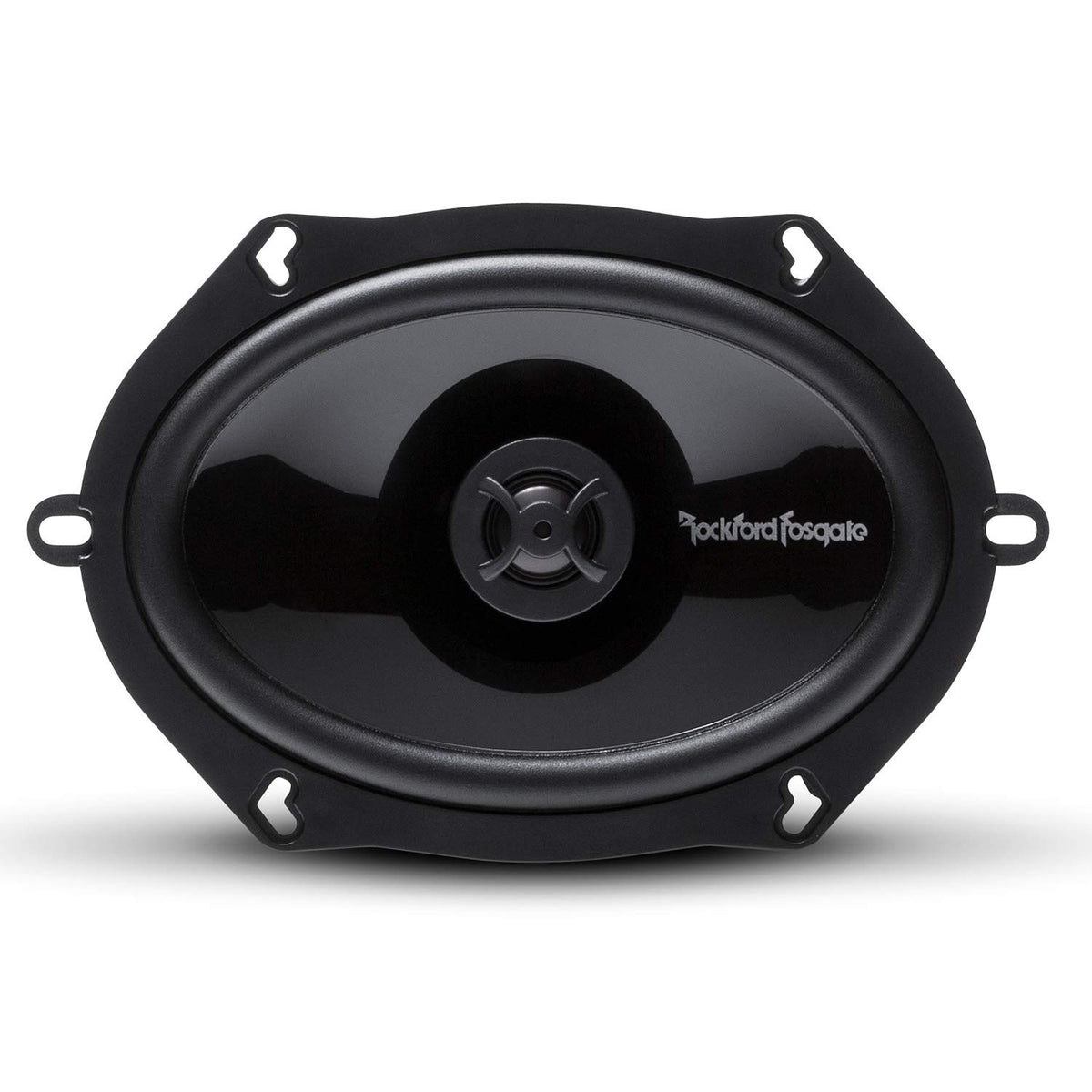 Rockford Fosgate P1572 tweeter dome closeup emphasizes clear high-frequency detail.