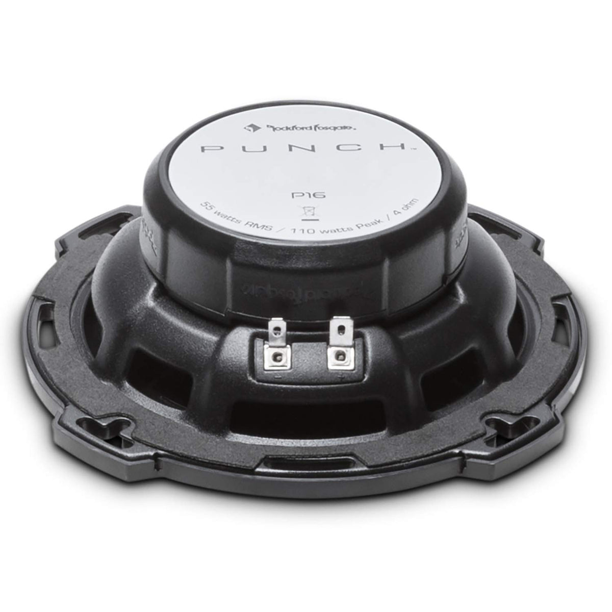 Rockford Fosgate P16 Punch 6-Inch speaker pair cone detail highlights build quality