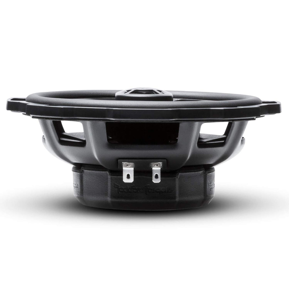 Rockford Fosgate P1675 3-way driver closeup highlights balanced midrange and highs.