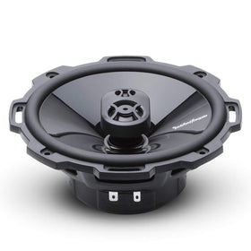 Rockford Fosgate P1675 installation dimensions show mounting diameter and depth.
