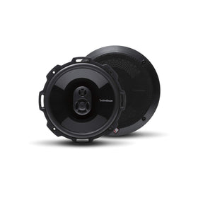 Rockford Fosgate P1675 front view shows compact 6.75-inch 3-way design for car upgrades.