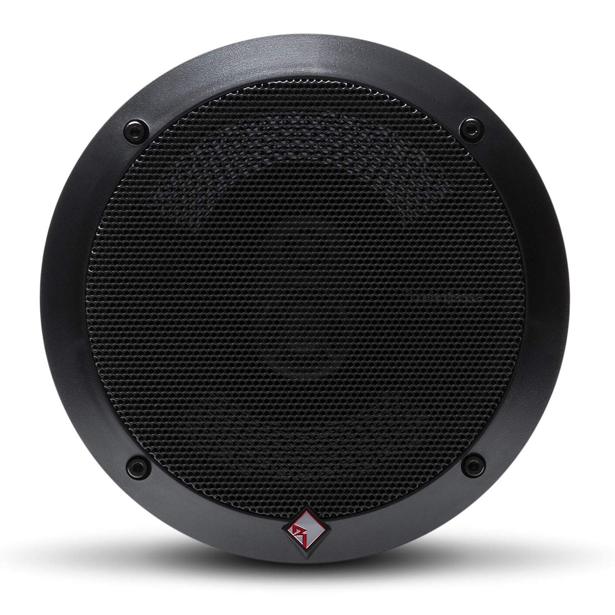 Rockford Fosgate P1675 side profile highlights slim depth for easy dash or door fit.