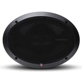 Rockford Fosgate P1694 cone detail shows mineral-filled polypropylene for durability.