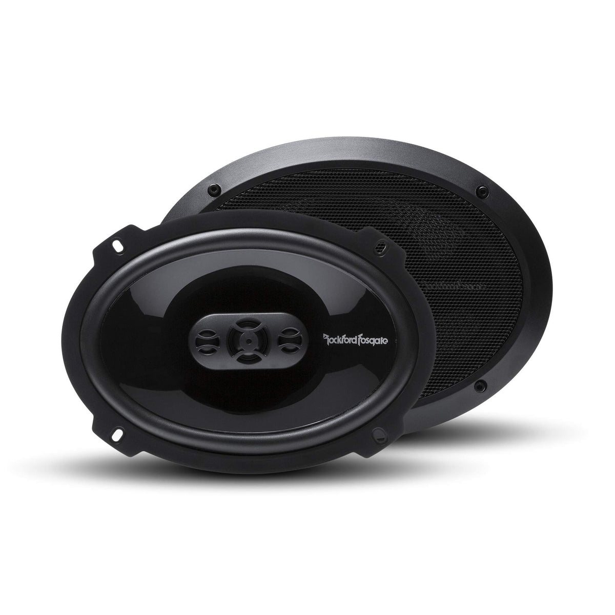 Rockford Fosgate P1694 front view highlights 6x9 size for easy car upgrade.