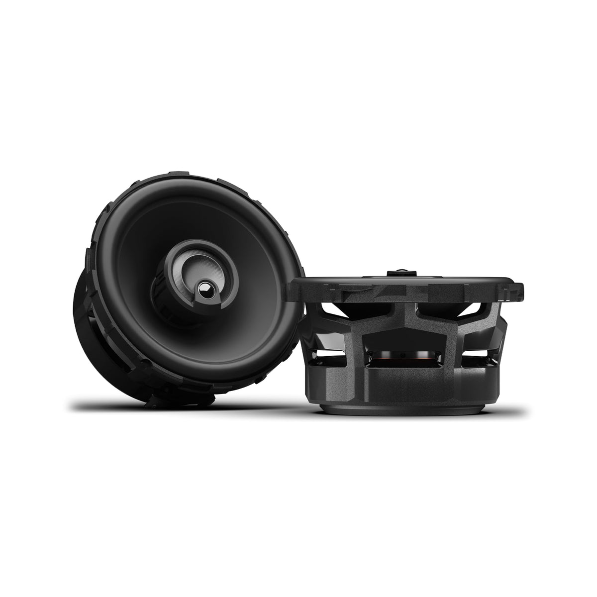 Rockford Fosgate P1V2-4 front view; compact 4-inch coaxial ideal for door installations.