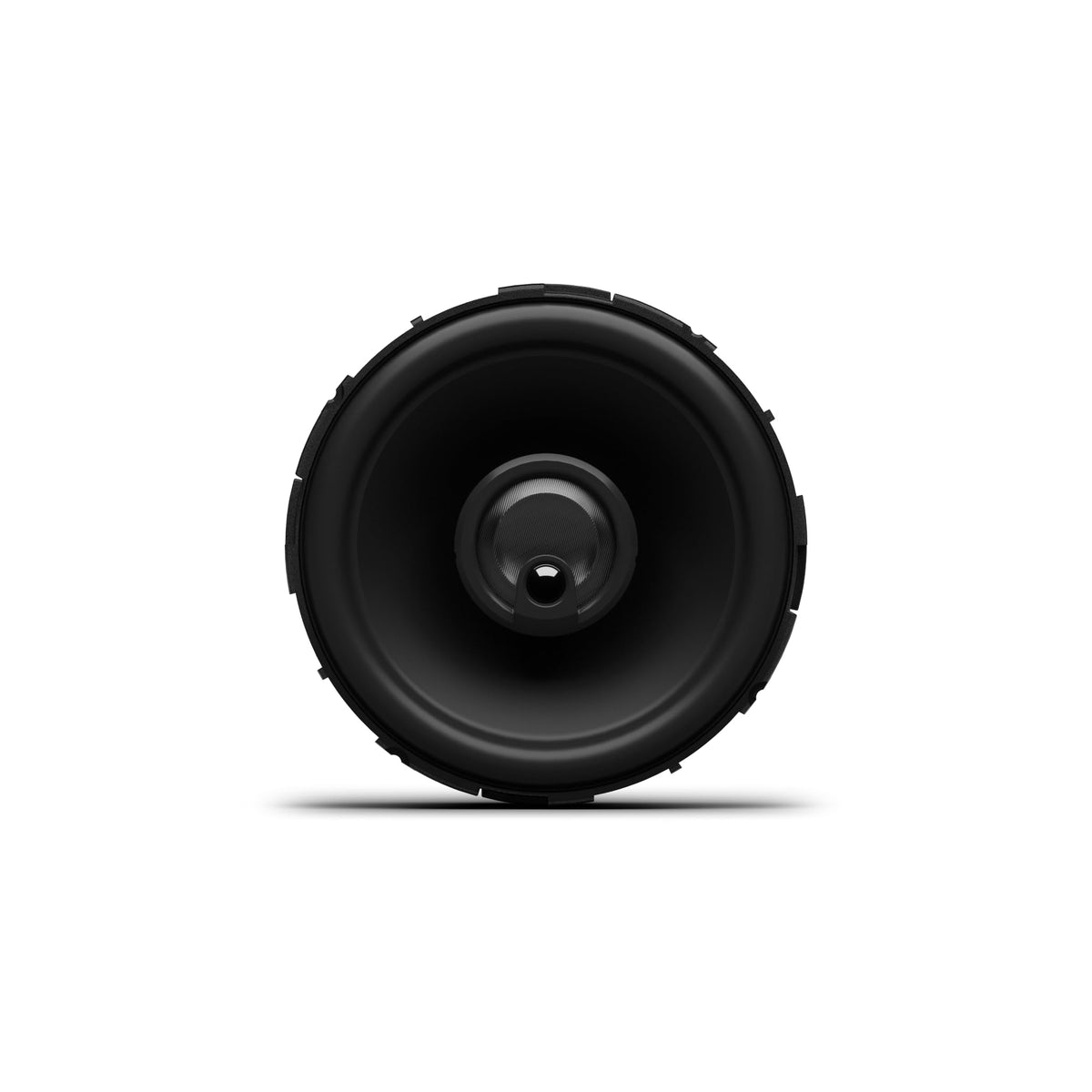 Rockford Fosgate P1V2-4 side mounting angle shows auto-fit frame for easier vehicle installation.