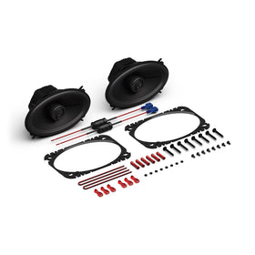 Rockford Fosgate P1V2-46 in-car installation ready for factory upgrade
