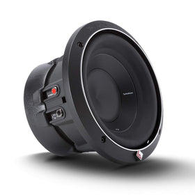 Rockford Fosgate P2D2-8 dual voice coil area enables flexible wiring.