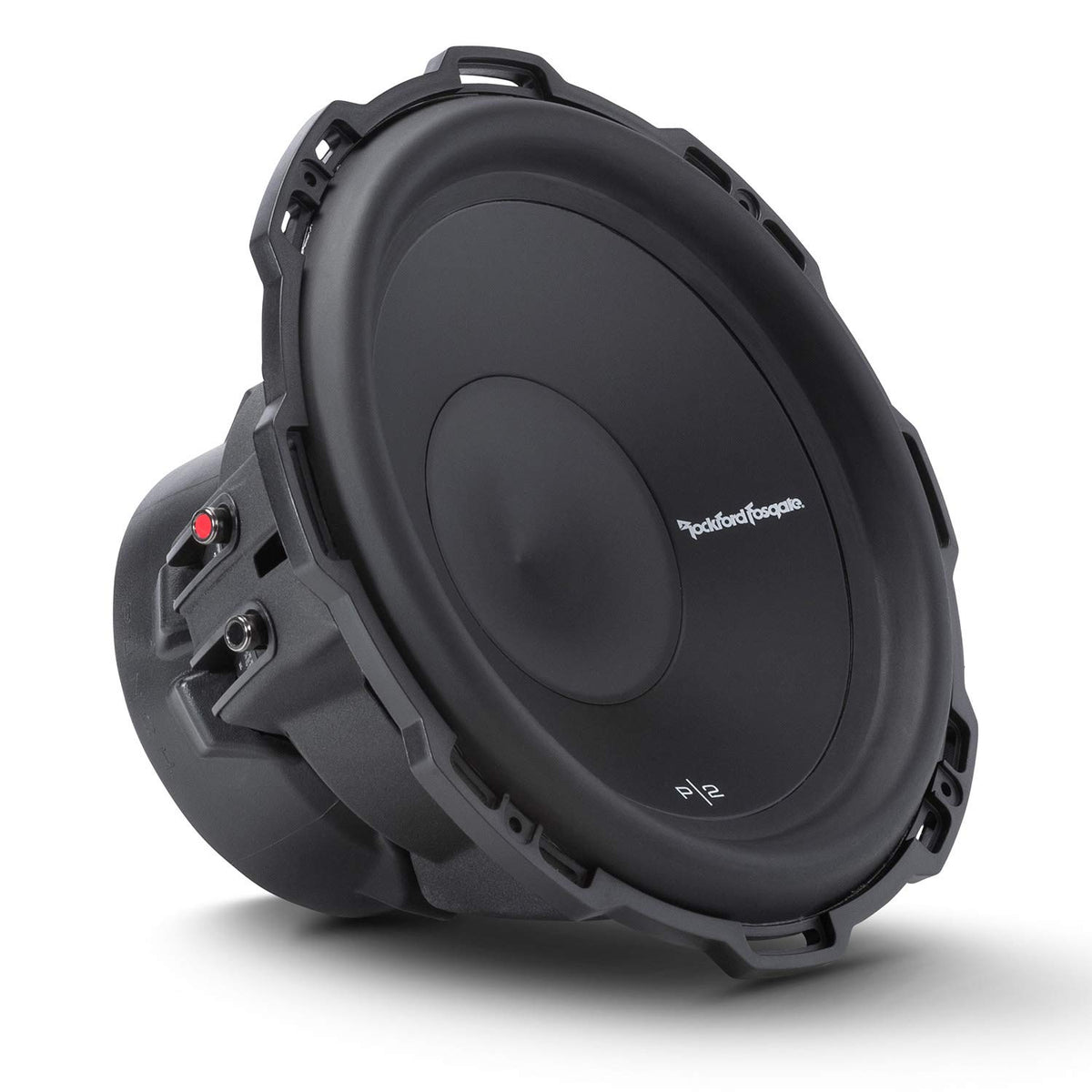 Plateau venting design on Rockford Fosgate P2D4-12 aids cooling of the voice coil.
