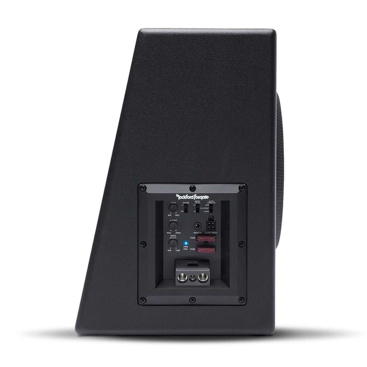 Rockford Fosgate P300-10 amplifier with subwoofer demonstrates strong 300W output in one unit.