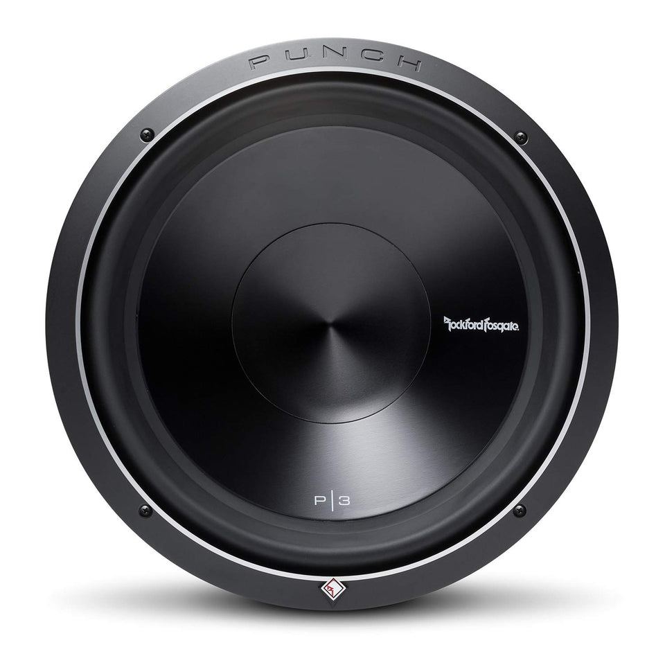 Rockford Fosgate P3D2-15 front view woofer with deep bass