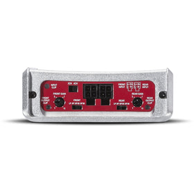 Rockford Fosgate PBR400X4D high-level inputs simplify integration in vehicles.