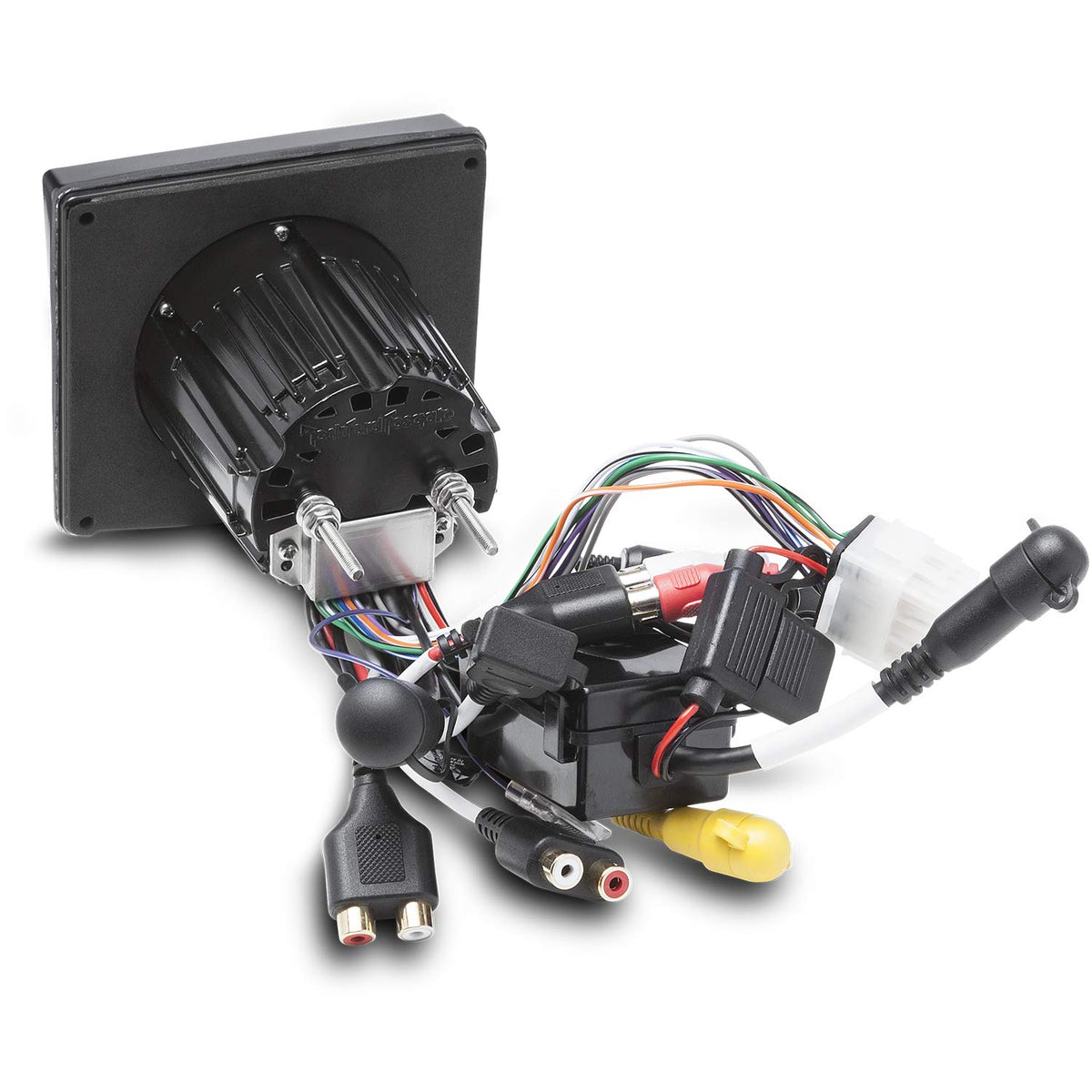 Rockford Fosgate PMX-3 Bluetooth streaming with album art display.