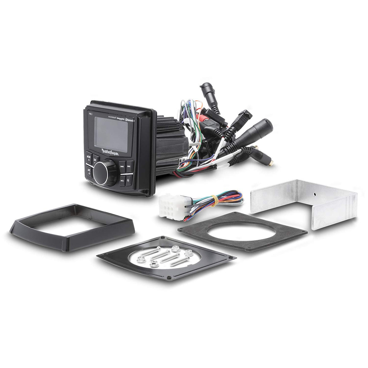 Rockford Fosgate PMX-3 dash mount offers a compact installation.