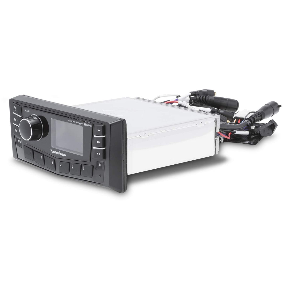 Rockford Fosgate PMX-5CAN CAN bus enables Raymarine MFD integration.