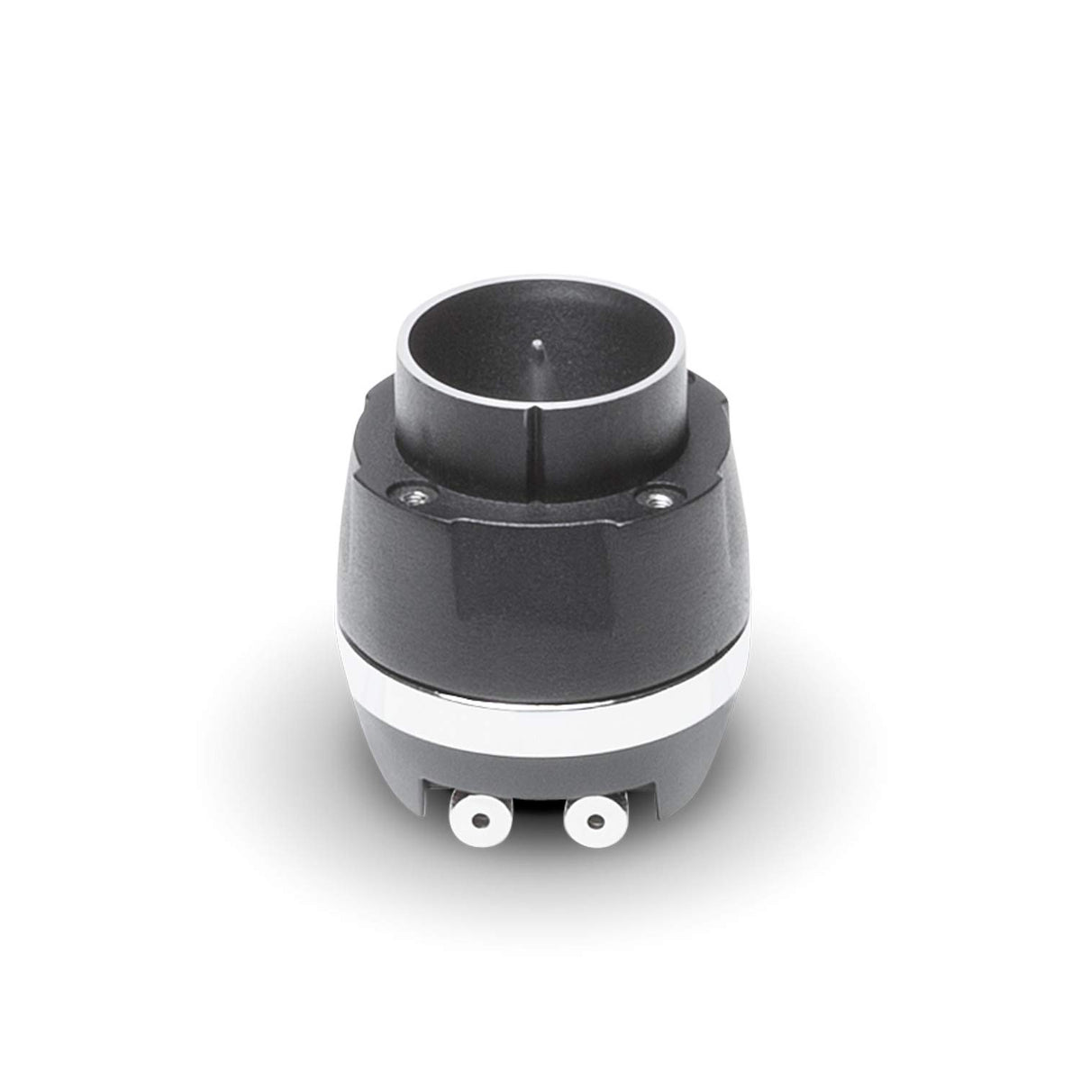 Rockford Fosgate PP4-NT billet aluminum phase plug detail enhances efficiency.