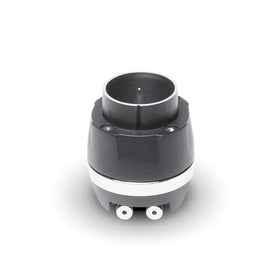 Rockford Fosgate PP4-NT billet aluminum phase plug detail enhances efficiency.