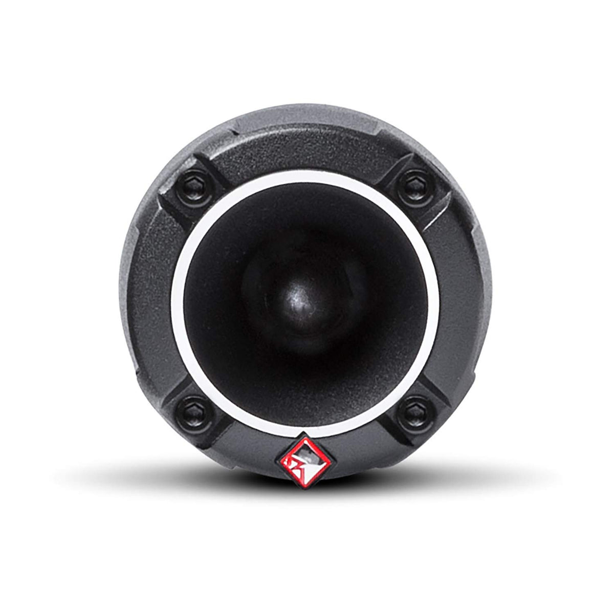 Rockford Fosgate PP4-NT front view showcases compact high-output horn tweeter.