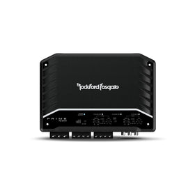 Rockford Fosgate R2-300X4 amplifier front view showing compact power for car audio.