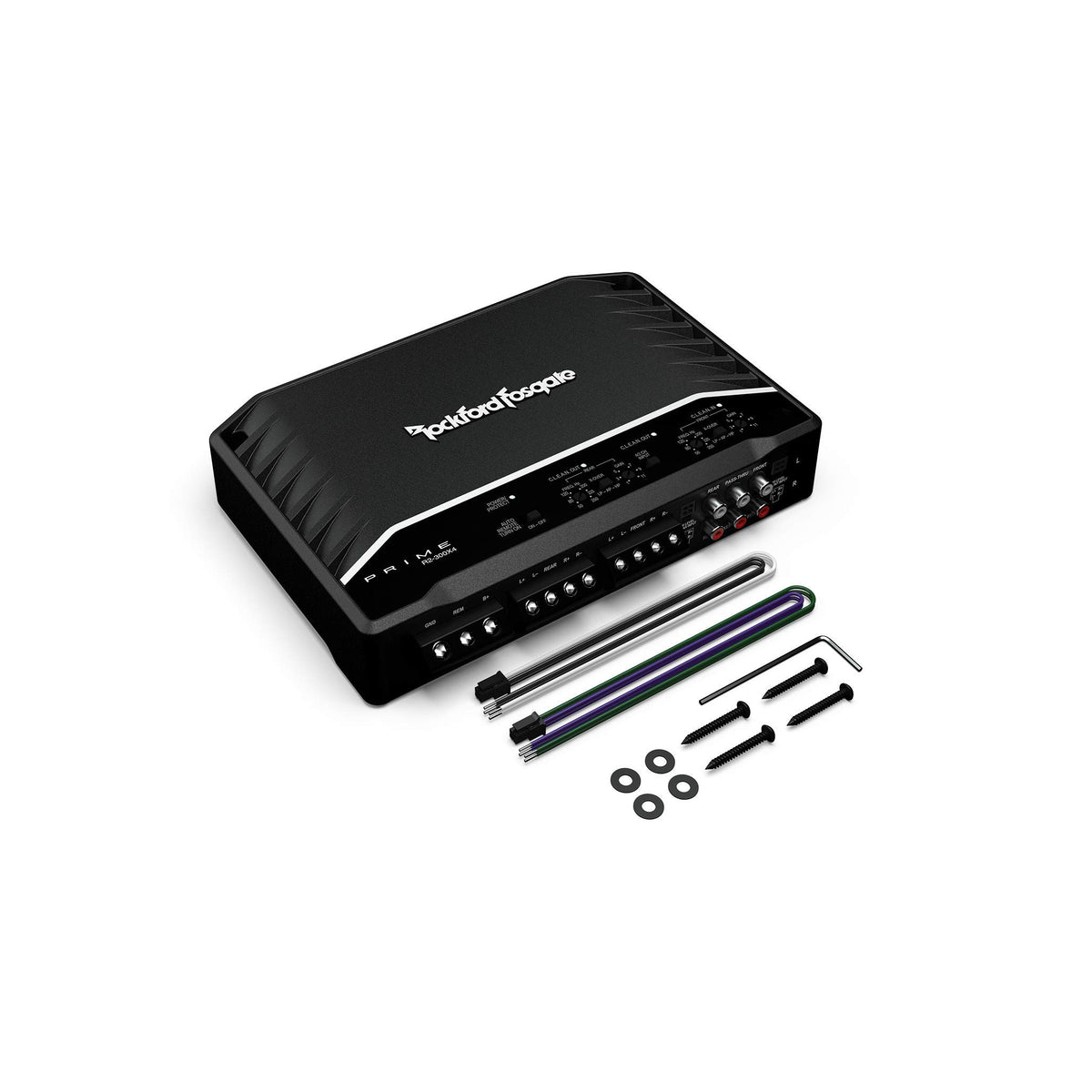 Rockford Fosgate R2-300X4 wiring/inputs demonstrating flexible connections.