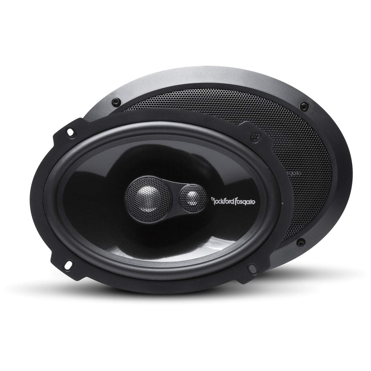Rockford Fosgate T1693 6x9 coaxial full-range face with clear highs and strong midbass.