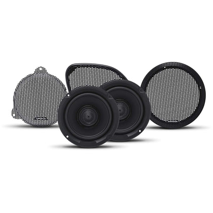 Rockford Fosgate TMS65 fairing speaker delivering crisp highs at highway speeds.