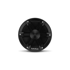 Rockford Fosgate M0-65B tweeter closeup, rugged weatherproof build.