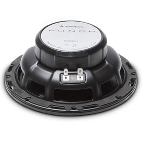 Rockford Fosgate P1650 cone detail reveals rugged woofer