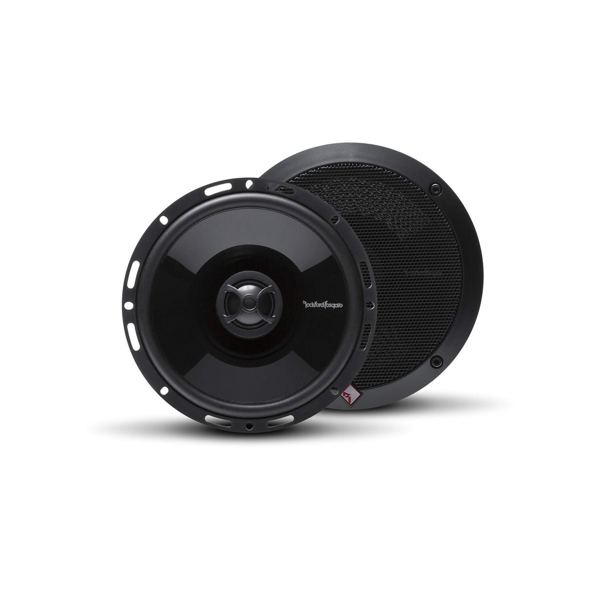 Rockford Fosgate P1650 pair installed in a vehicle for enhanced full-range audio