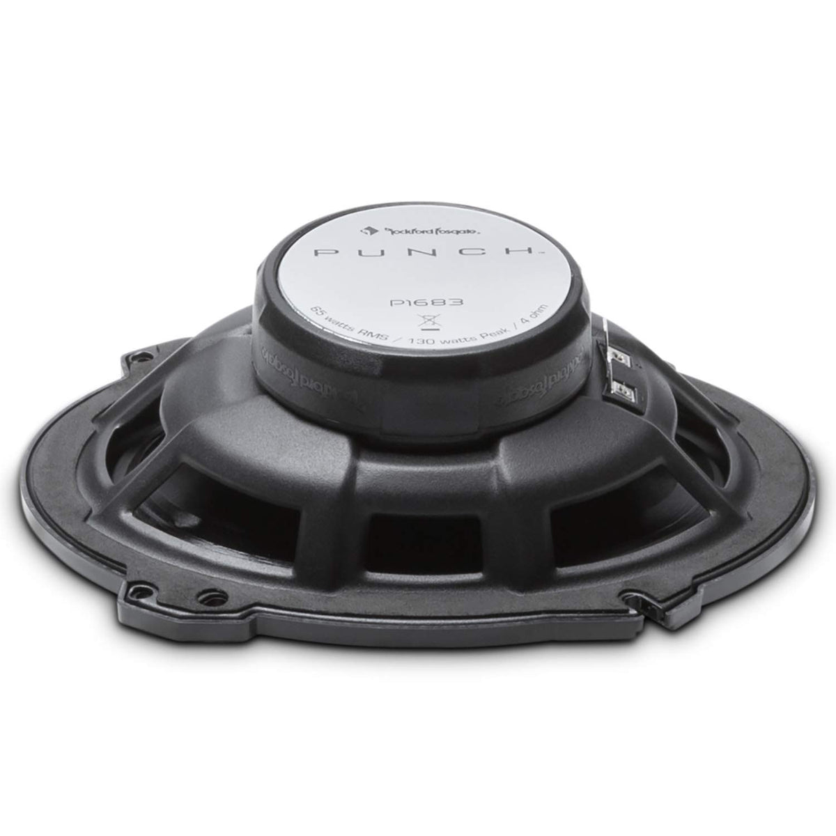 Rockford Fosgate P1683 OEM adapter plate close-up for factory-friendly integration