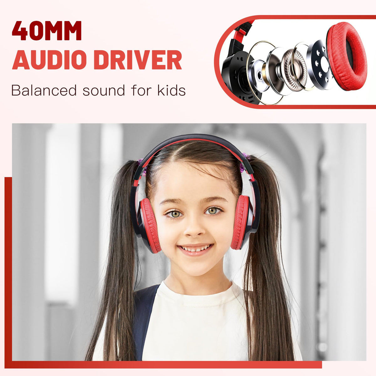 Rockpapa Comfort Headphones foldable design for portable use.