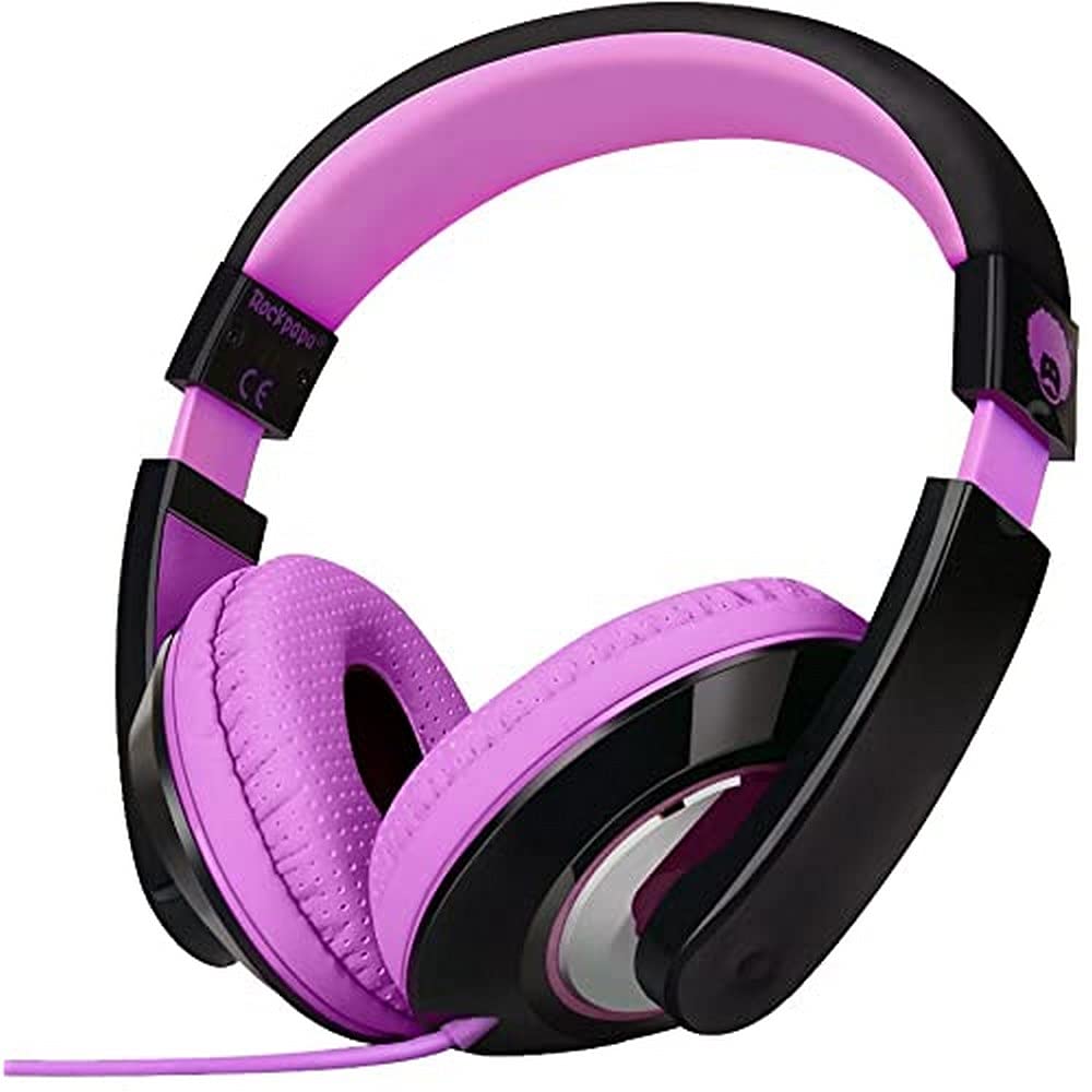 Rockpapa Comfort Kids Headphones 3.5mm plug for universal device compatibility