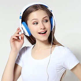Rockpapa Comfort Kids Headphones durable plastic shell withstands daily use