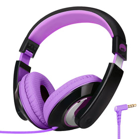 Rockpapa Comfort Kids Headphones folded compact for travel and storage