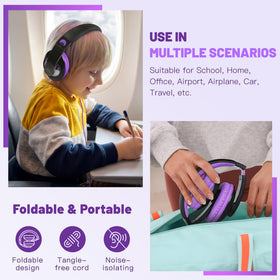 Rockpapa Comfort Kids Headphones padded headband for comfortable wear